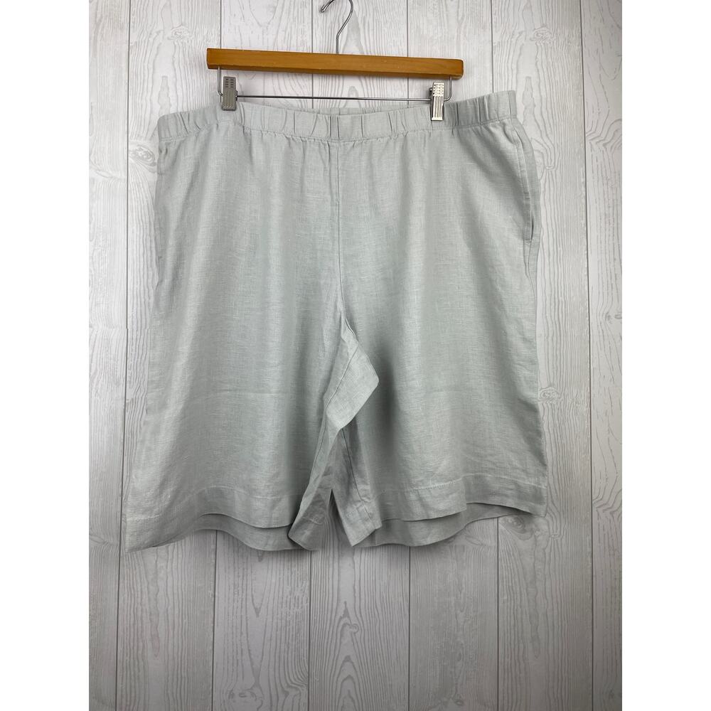 J.Jill Easy Linen-Blend Shorts in White/Gray, Women's size 2X BUNDLE - Picture 5 of 10